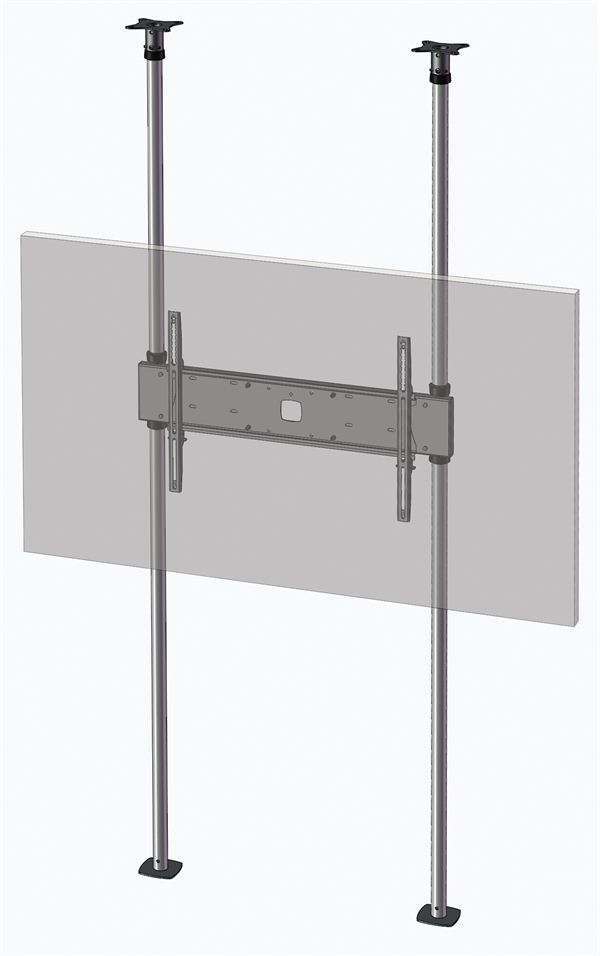 Goal Post Style Floor To Ceiling Mount 3m Column Screen Mount