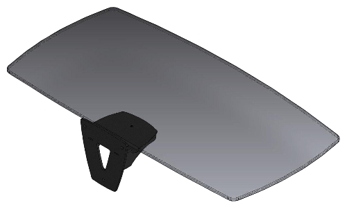 Grande Etagere Murale En Verre Noir